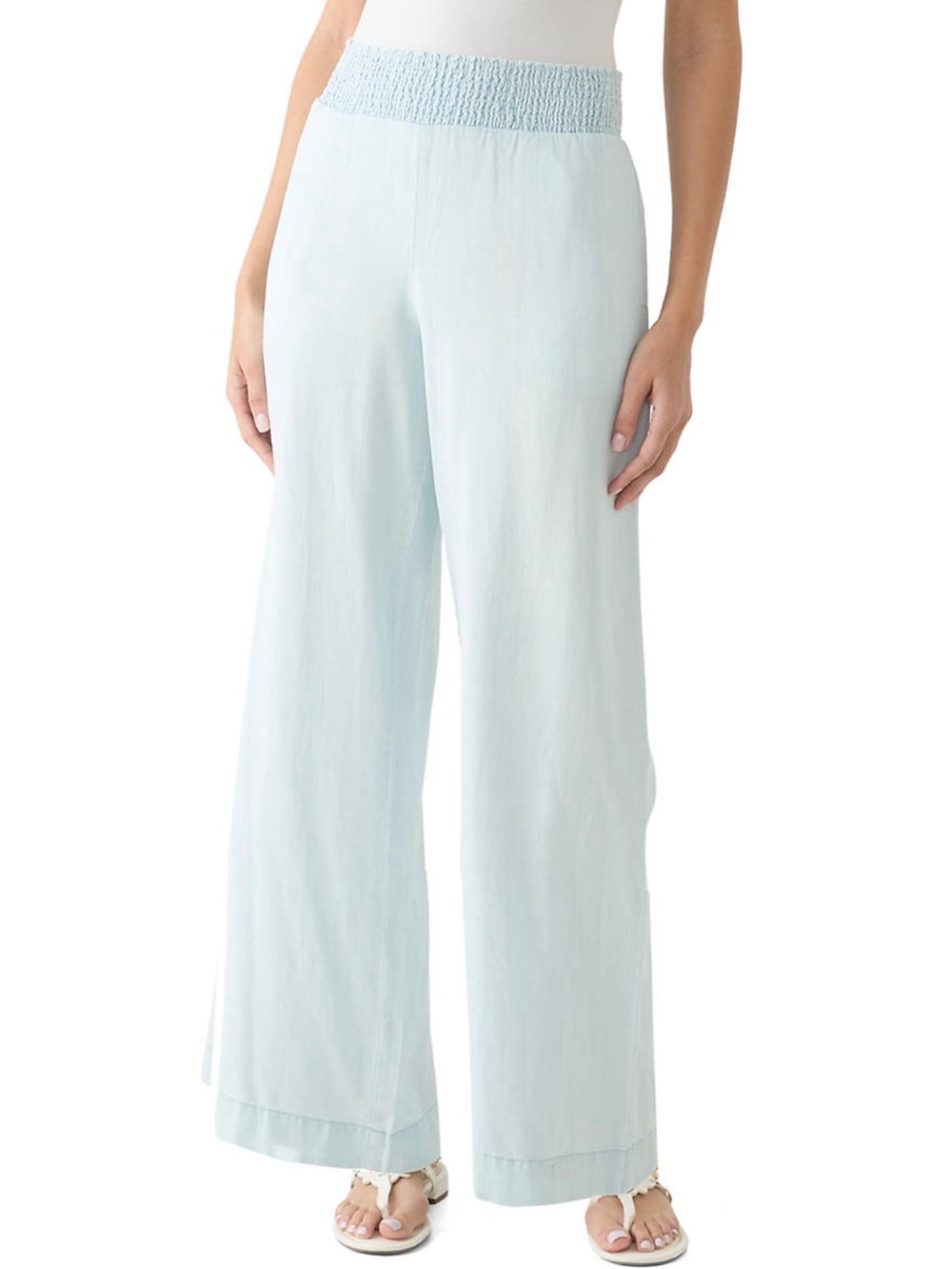 BoHo/Korean Baggy Fit Tencel Pants in Denim Blue M - Picture 3 of 10